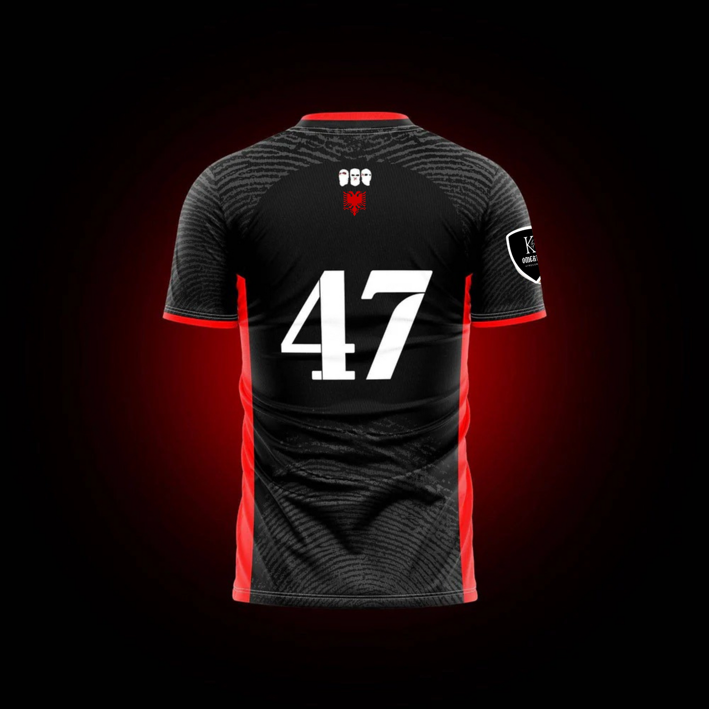 Black & Red Jersey – Omerta x Albania x Kleo Store